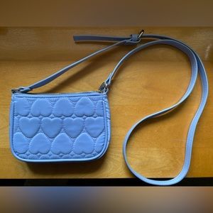 Wild Fable | crossbody bag with cute heart pattern in light blue